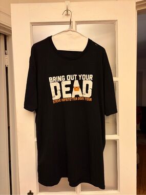 2020 tour t-shirt for comedian Steve Hofstetter, Bring Out Your Dead XXL